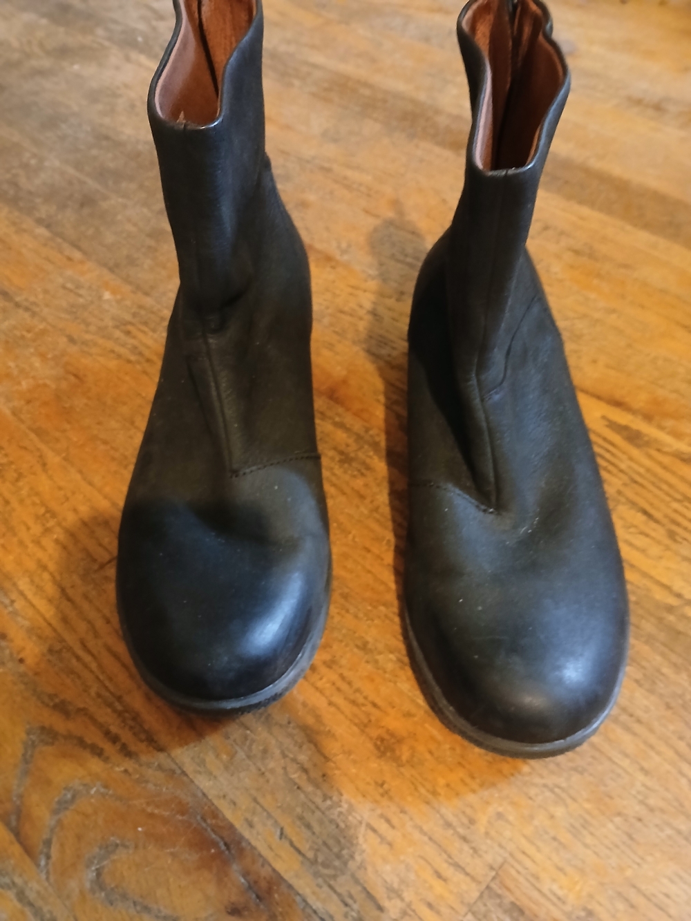 Dansko Black Leather Ankle Boots